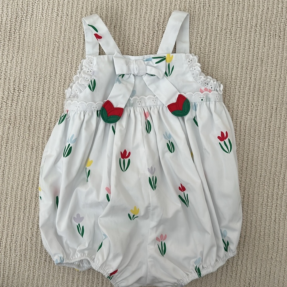 The Beaufort Bonnet Company White Floral One Piece